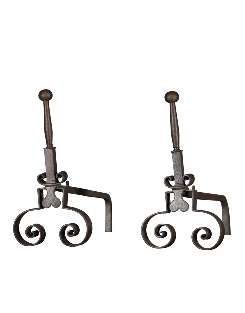 Rustic Pair Andiron