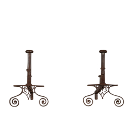 Objets De Décoration De Cheminée En Fer Forgé Élégants