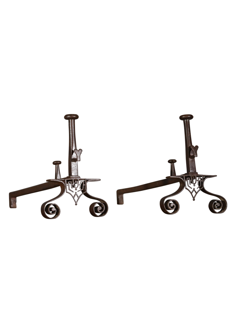Maison Leon Van den Bogaert Elegante Hierro Forjado Chimenea Decoración Objetos