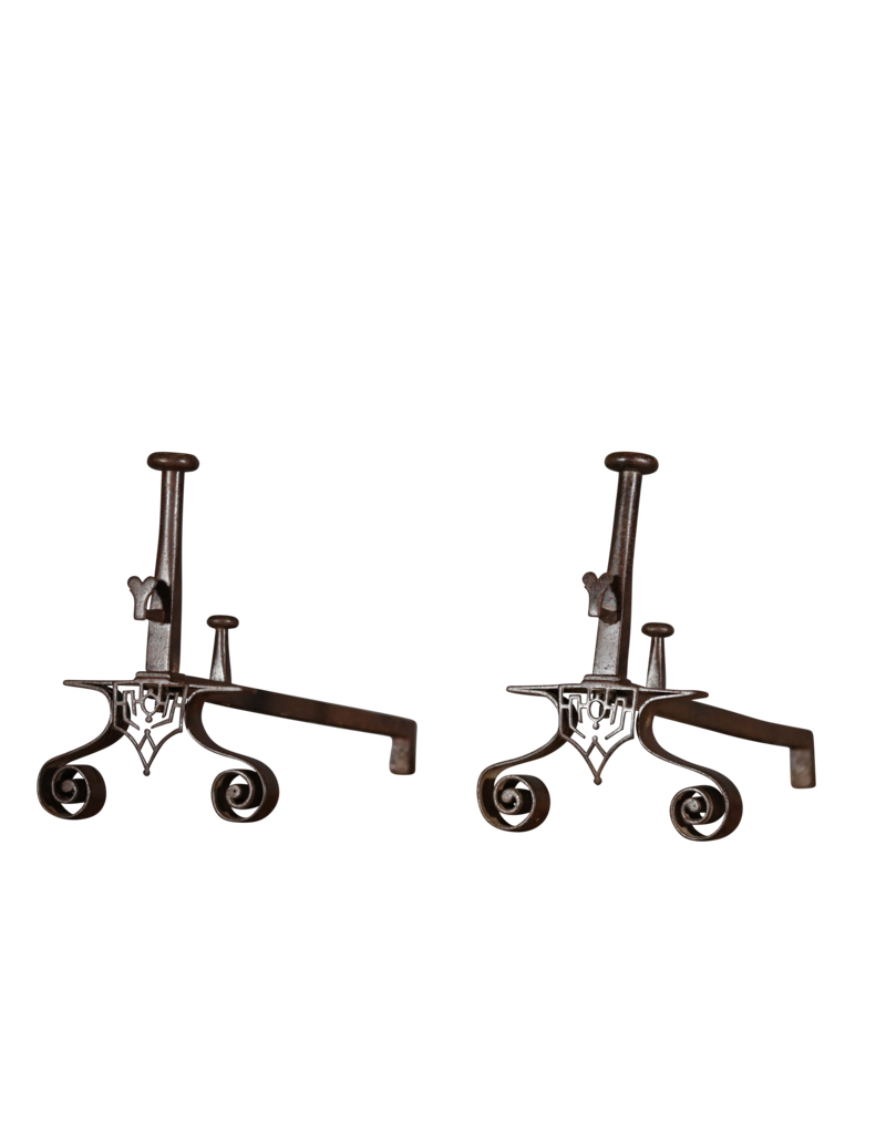 Maison Leon Van den Bogaert Elegante Hierro Forjado Chimenea Decoración Objetos