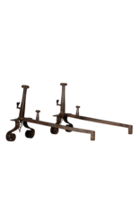 Maison Leon Van den Bogaert Elegant Wrought Iron Fireplace Decor Objects