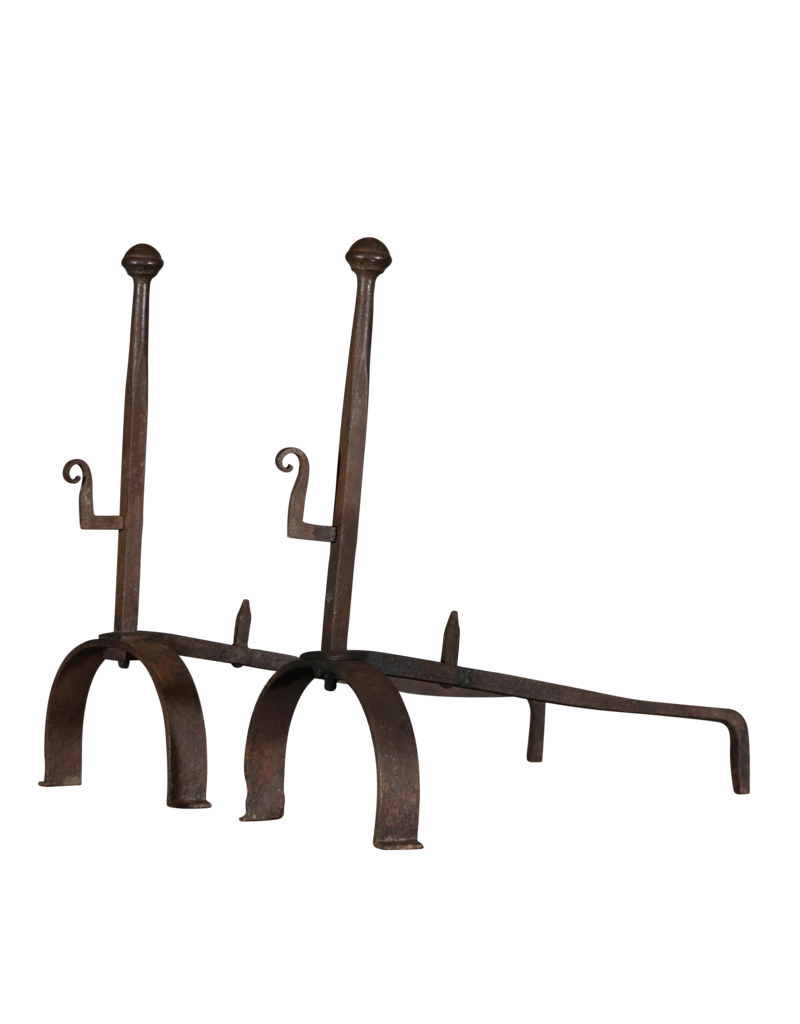 Elegant Wrought Iron Fireplace Decor Objects