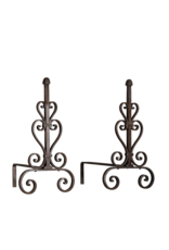 Vintage Andiron For Open Fireplace