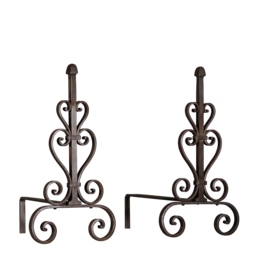 Maison Leon Van den Bogaert Vintage Andiron für offenen Kamin