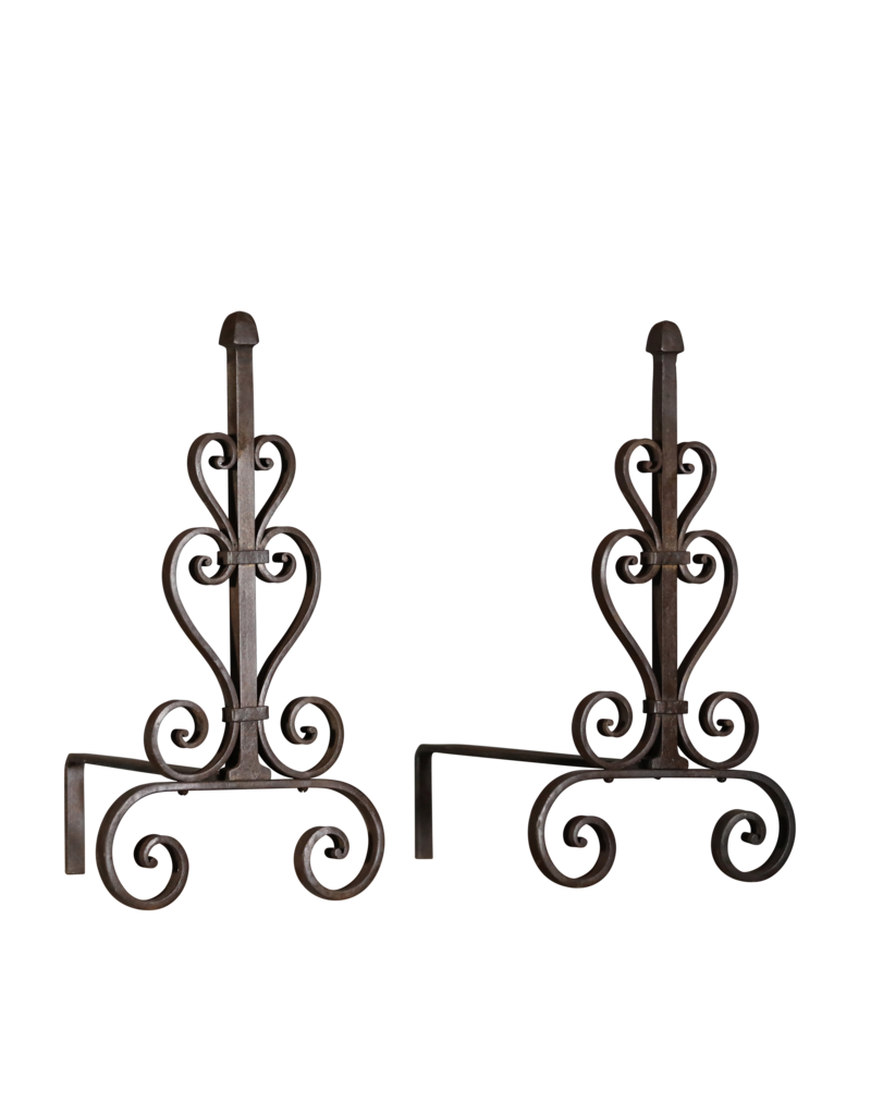 Andiron Vintage Para Chimenea Abierta