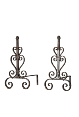 Vintage Andiron For Open Fireplace