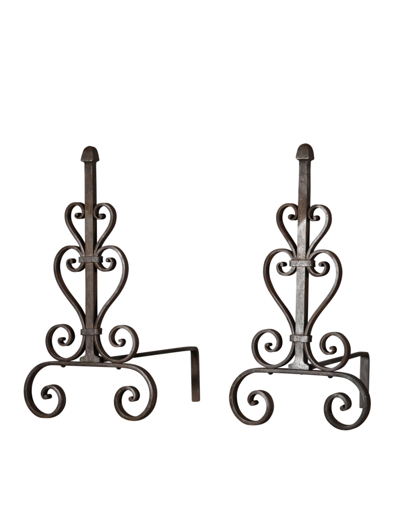 Vintage Andiron For Open Fireplace