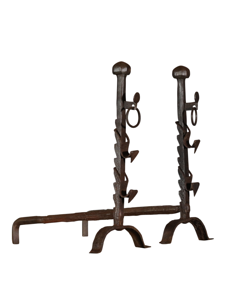 Maison Leon Van den Bogaert Rustikales Paar Französisch Andiron