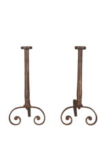 Maison Leon Van den Bogaert Solid French Andiron — 76 cm High