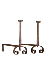 Maison Leon Van den Bogaert Solid French Andiron — 76 cm High