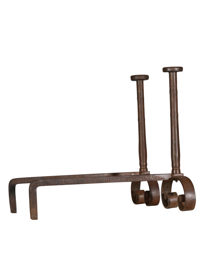 Maison Leon Van den Bogaert Solid French Andiron — 76 cm High