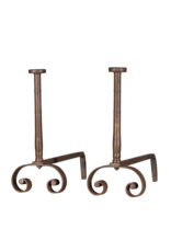 Maison Leon Van den Bogaert Solid French Andiron — 76 cm High