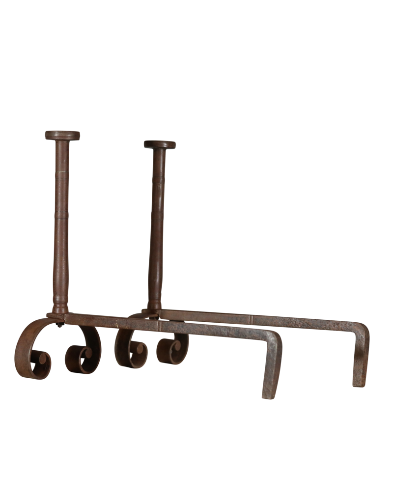 Maison Leon Van den Bogaert Solid French Andiron — 76 cm High