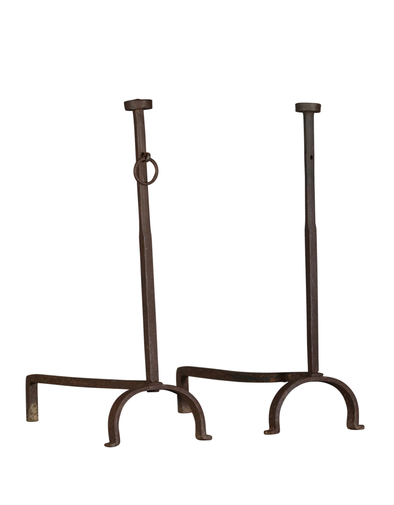 Vintage Andiron For Grand Open Fireplace