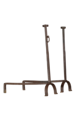 Vintage Andiron For Grand Open Fireplace