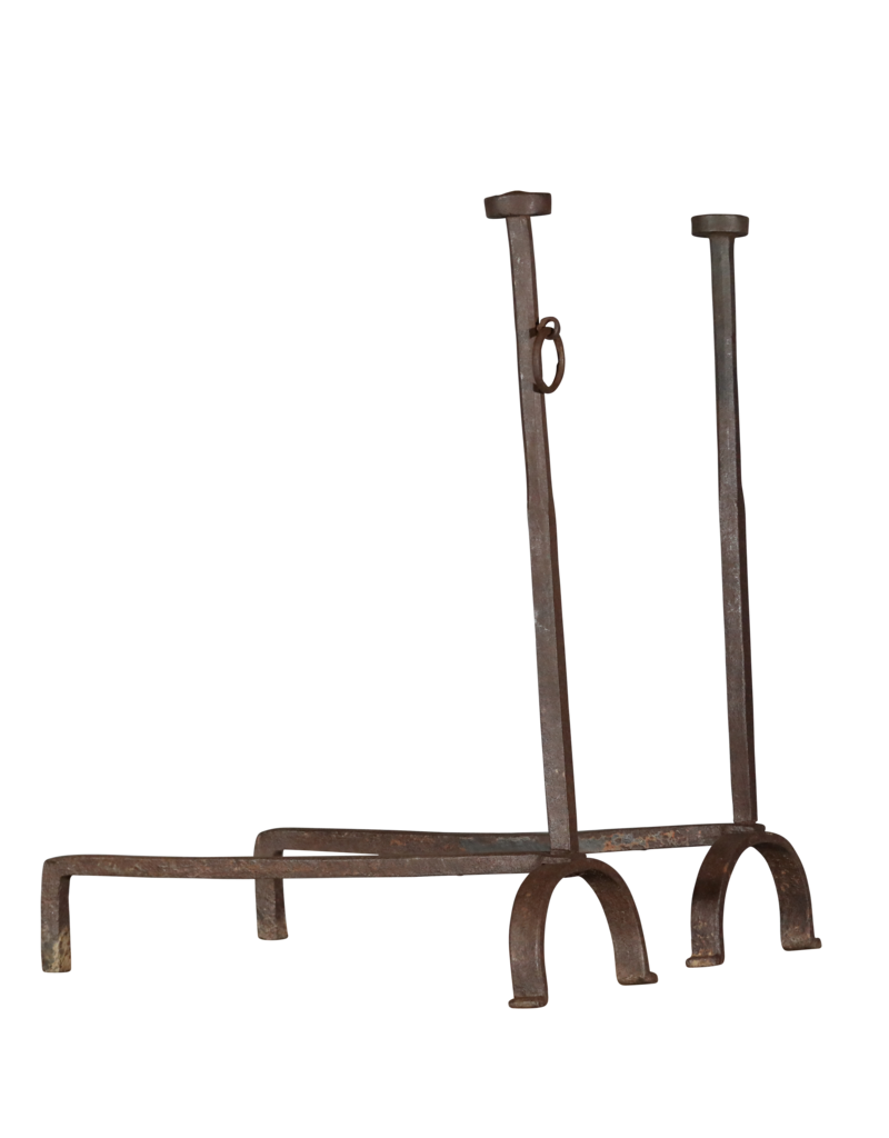 Vintage Andiron For Grand Open Fireplace