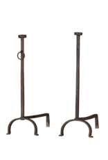 Vintage Andiron For Grand Open Fireplace