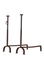 Vintage Andiron For Grand Open Fireplace