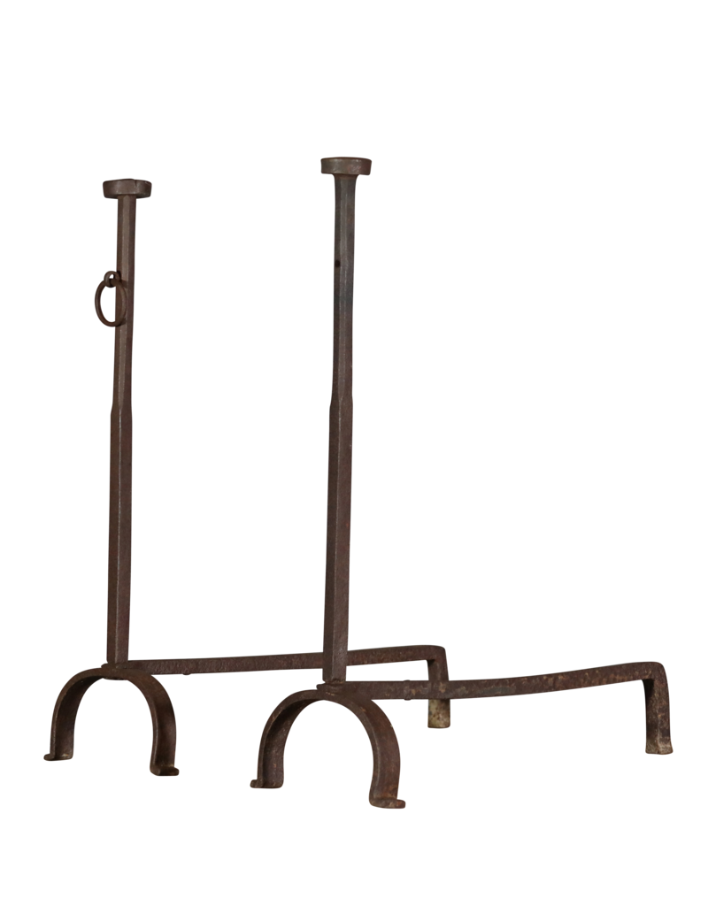 Vintage Andiron For Grand Open Fireplace