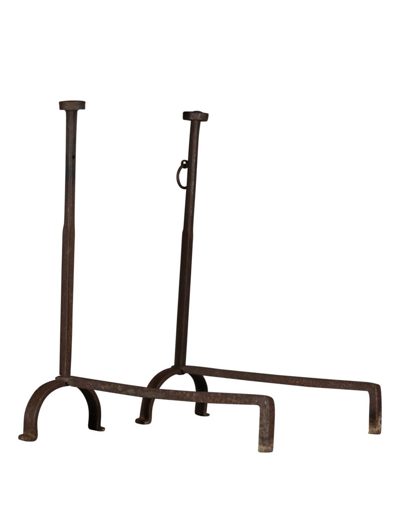 Vintage Andiron For Grand Open Fireplace
