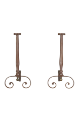 Maison Leon Van den Bogaert Rare Andiron — 66,5 cm High