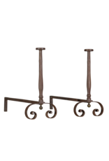 Maison Leon Van den Bogaert Rare Andiron — 66,5 cm High