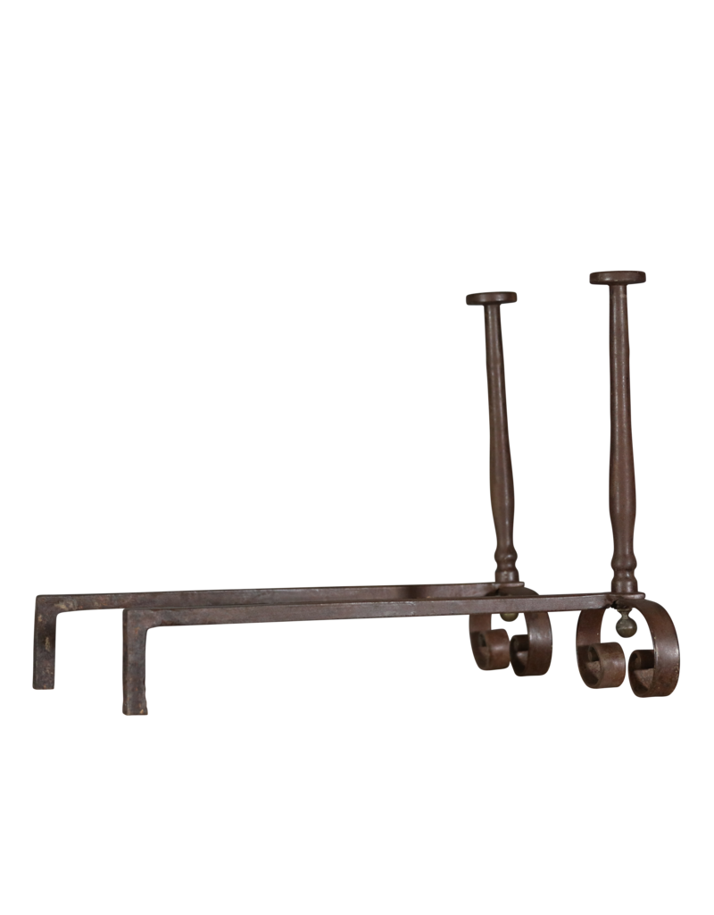 Maison Leon Van den Bogaert Rare Andiron — 66,5 cm High
