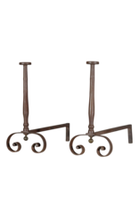 Maison Leon Van den Bogaert Rare Andiron — 66,5 cm High