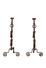 Maison Leon Van den Bogaert Savoyarde Andiron — 75 cm High