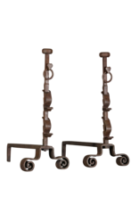 Maison Leon Van den Bogaert Savoyarde Andiron — 75 cm High