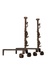 Maison Leon Van den Bogaert Savoyarde Andiron — 75 cm High