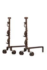 Maison Leon Van den Bogaert Savoyarde Andiron — 75 cm High