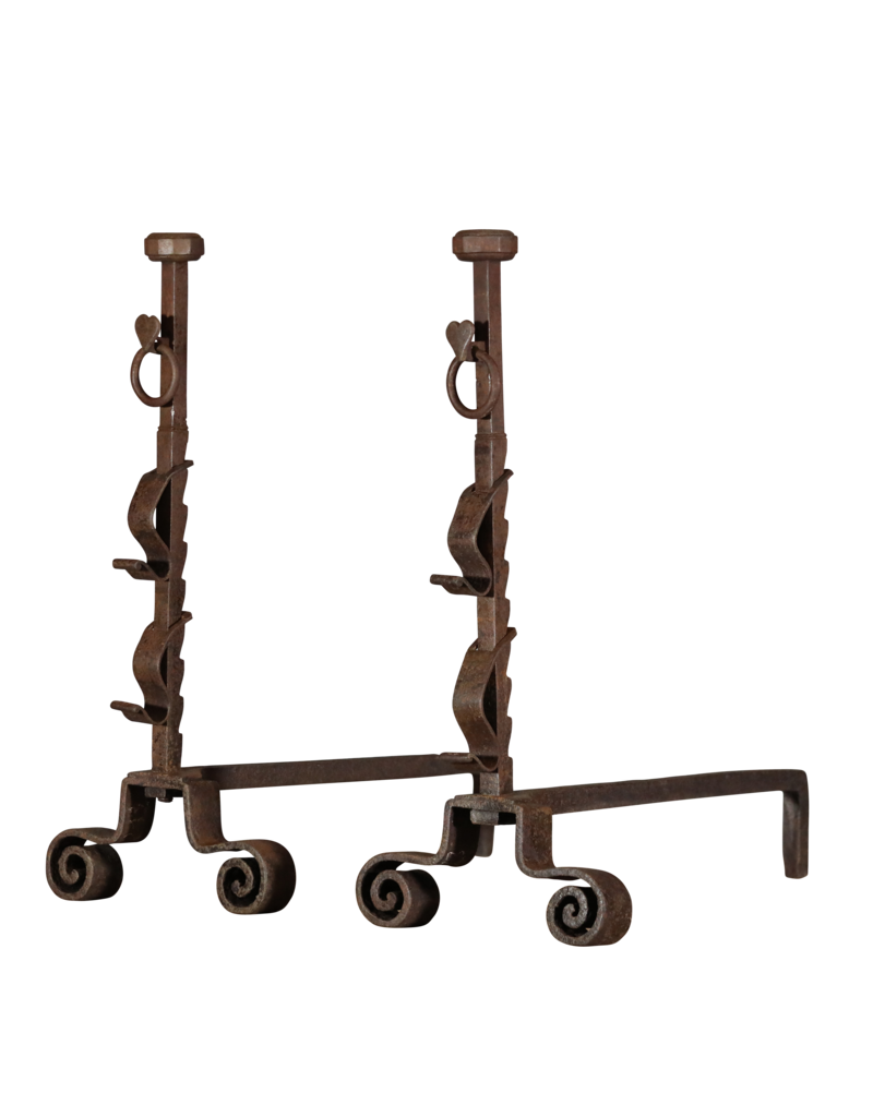 Maison Leon Van den Bogaert Savoyarde Andiron — 75 cm High
