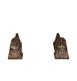 Maison Leon Van den Bogaert Grand Pair Andiron — 14,5 cm High