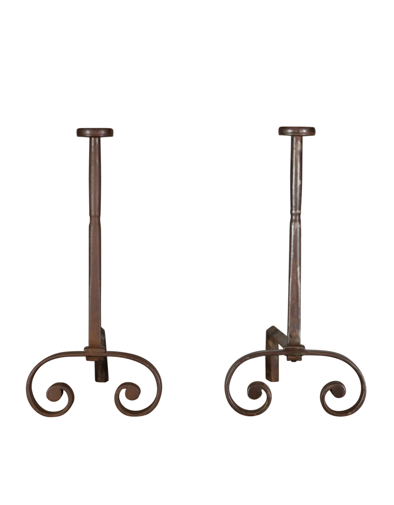 Maison Leon Van den Bogaert Starkes geschmiedetes Andiron