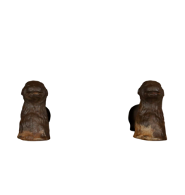 Laying Dogs For The Fireplace