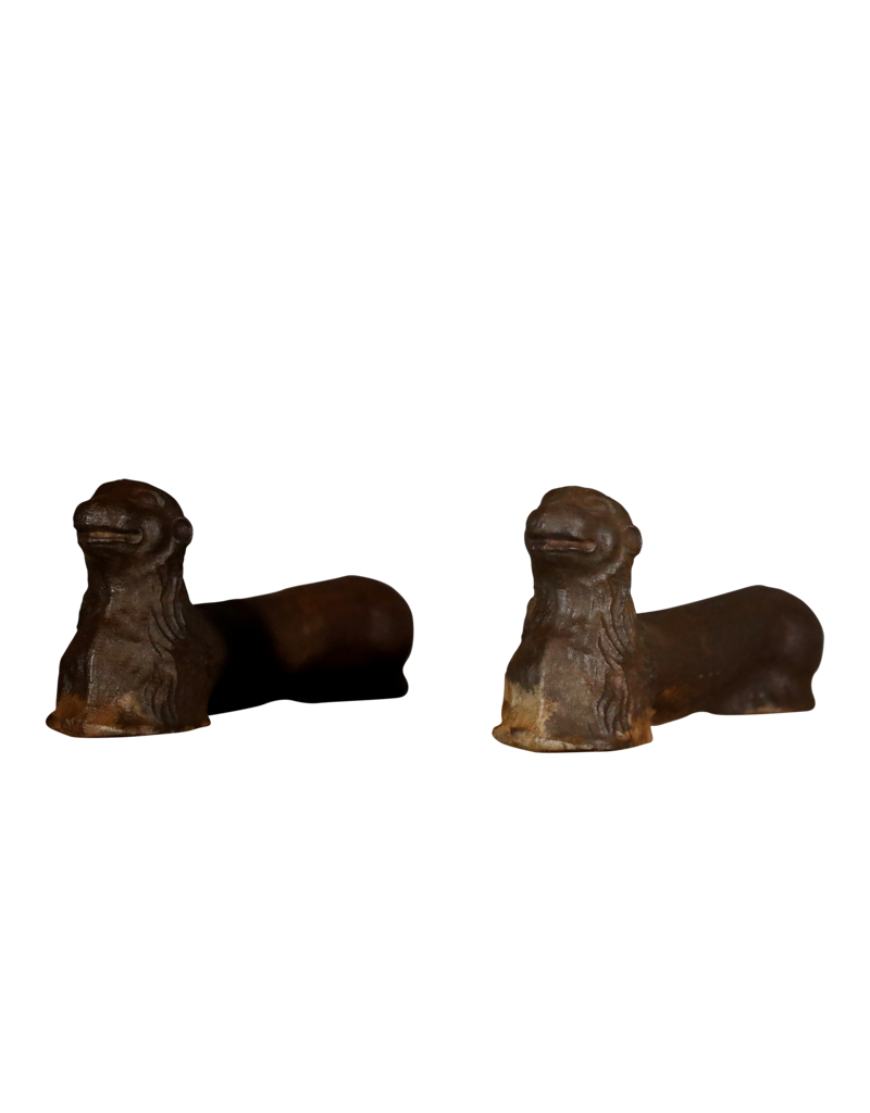 Maison Leon Van den Bogaert Gietijzeren Honden Bokken