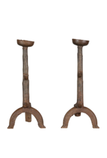 Maison Leon Van den Bogaert Medieval Cast Iron Andiron