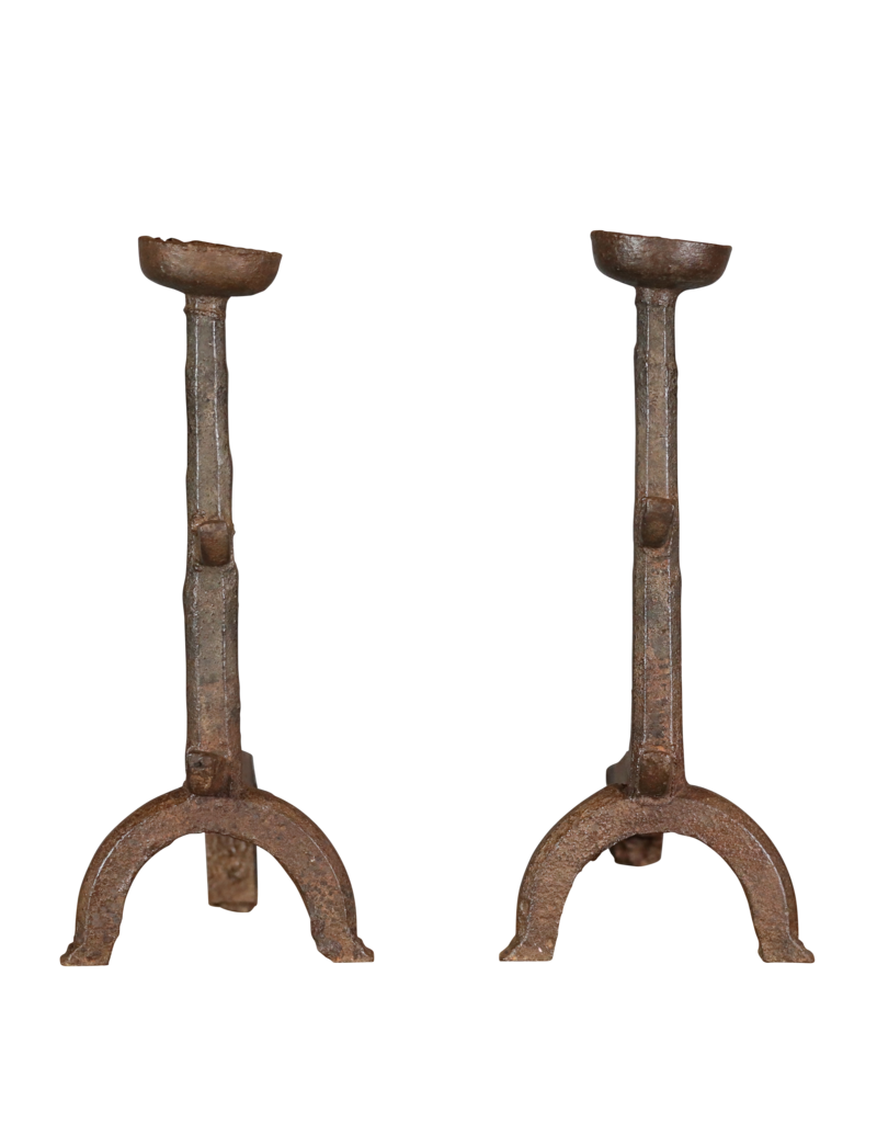 Maison Leon Van den Bogaert Mittelalterliches Gusseisen Andiron