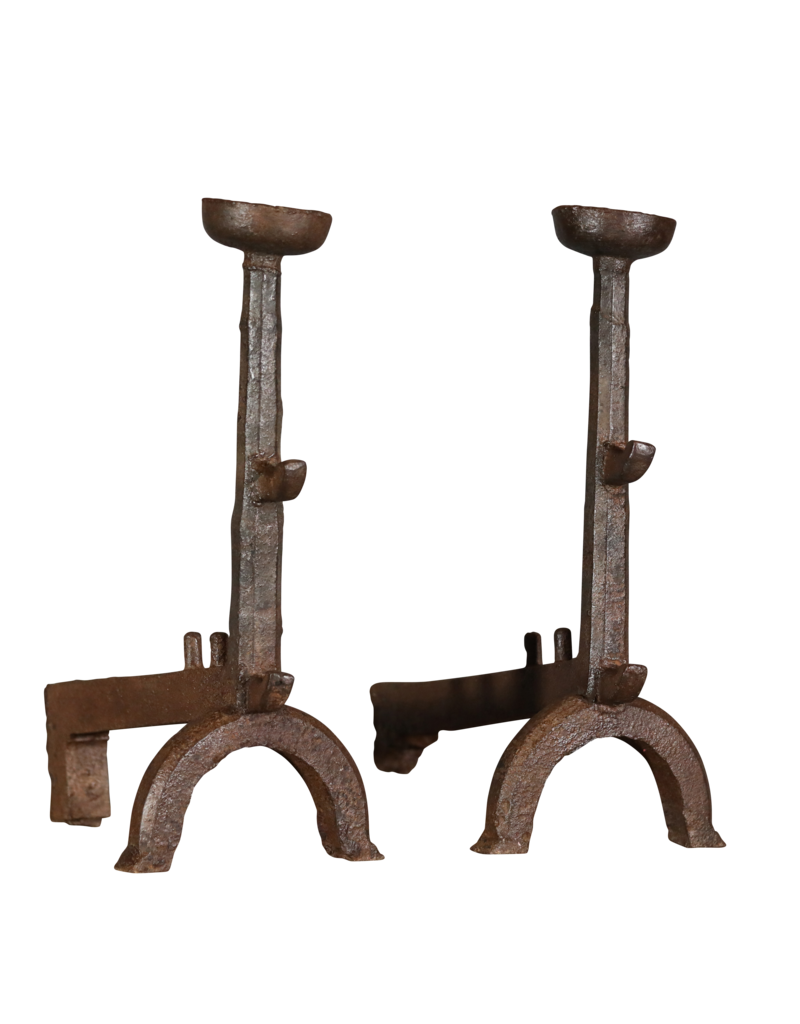 Maison Leon Van den Bogaert Mittelalterliches Gusseisen Andiron