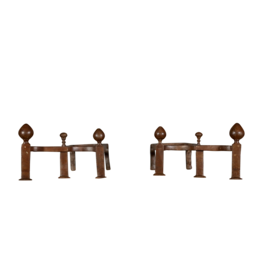 Maison Leon Van den Bogaert Smeedijzeren Vuurbokken Uit De 18e Eeuw