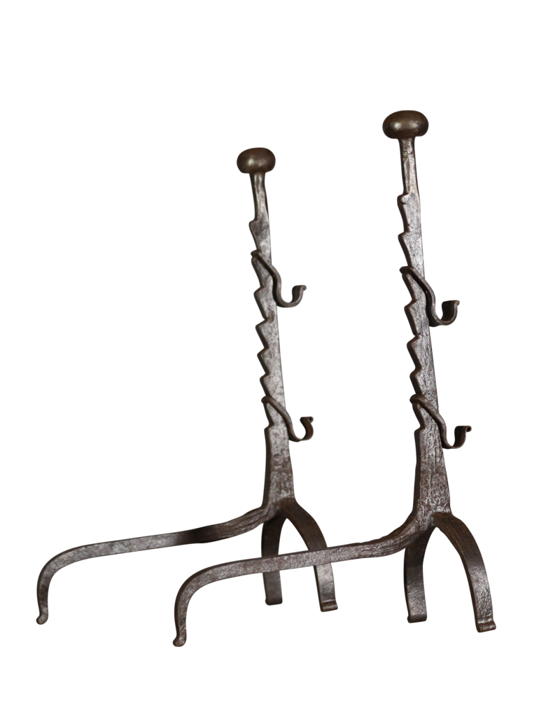 17th Century Period Rustic Andiron