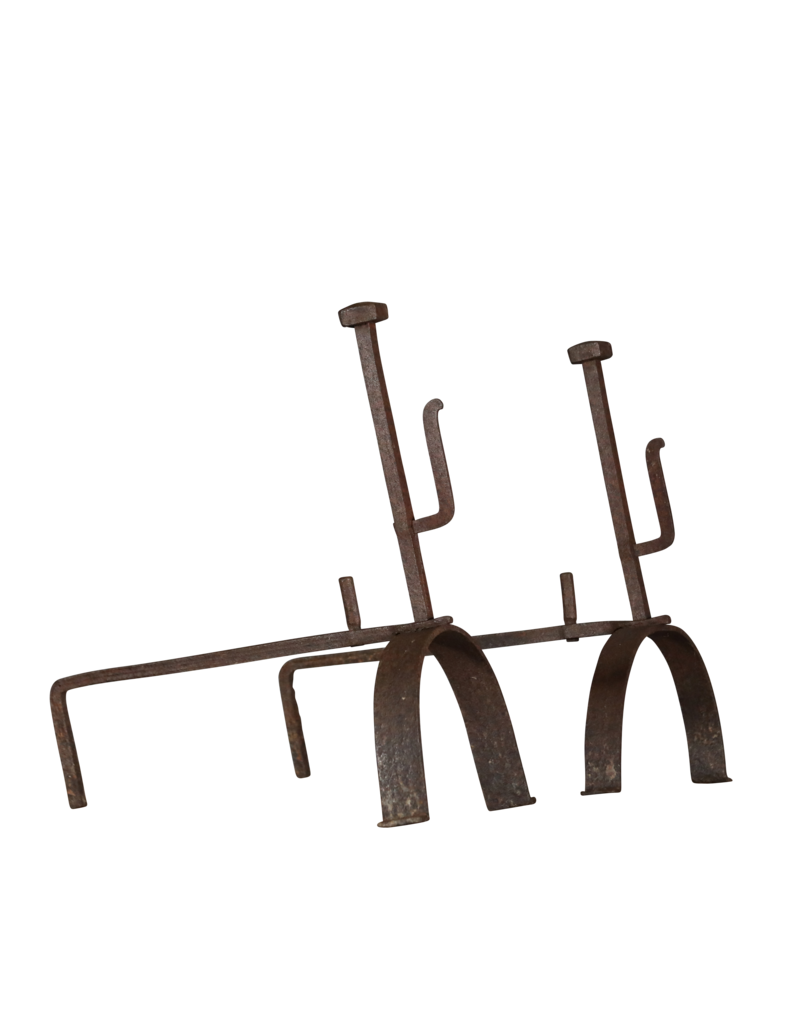 Rustic Pair Kitchen Andiron