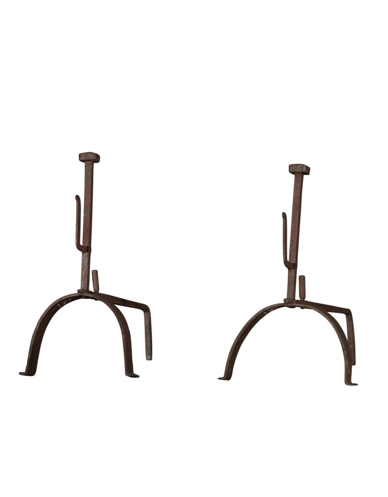 Rustic Pair Kitchen Andiron