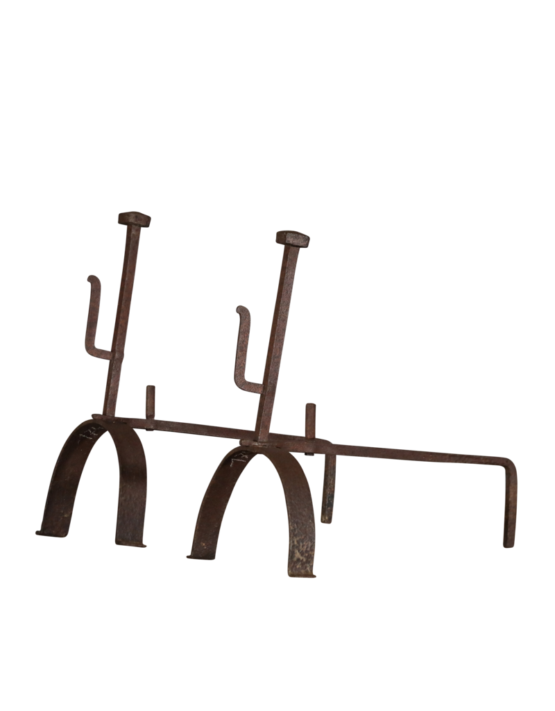 Rustic Pair Kitchen Andiron