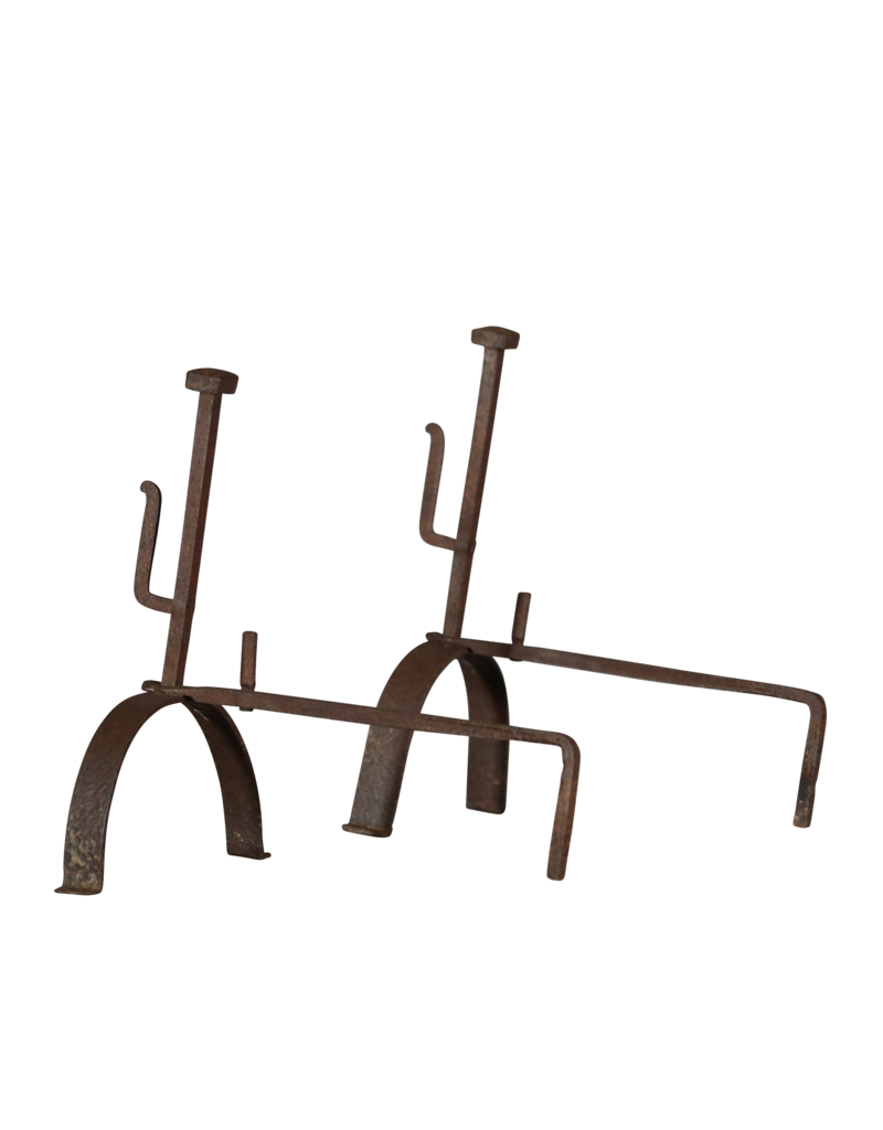 Rustic Pair Kitchen Andiron