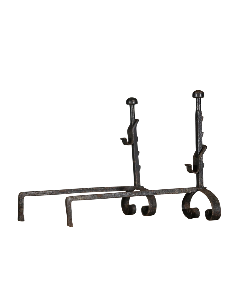 Maison Leon Van den Bogaert Geschwärztes Schmiedeeisen Andiron