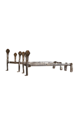 Maison Leon Van den Bogaert 17th Century Period Andiron In Wrought Iron