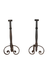 Maison Leon Van den Bogaert Extra Heavy Andiron — 63,5 cm High