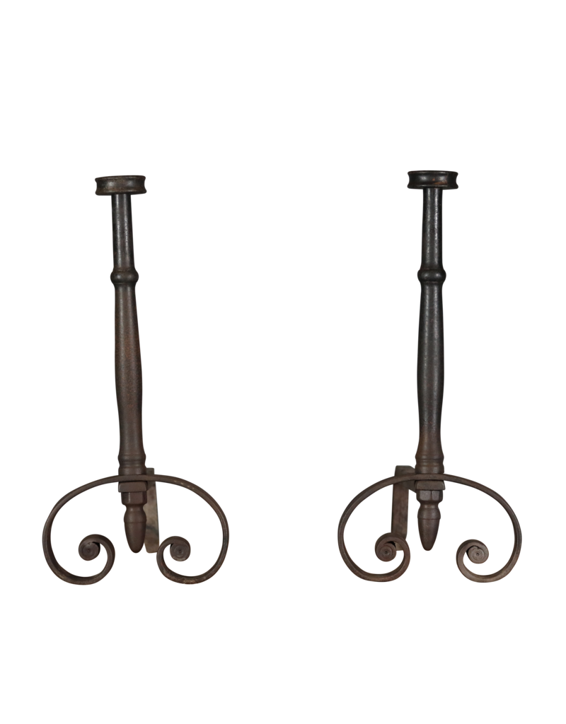 Maison Leon Van den Bogaert Extra Heavy Andiron — 63,5 cm High